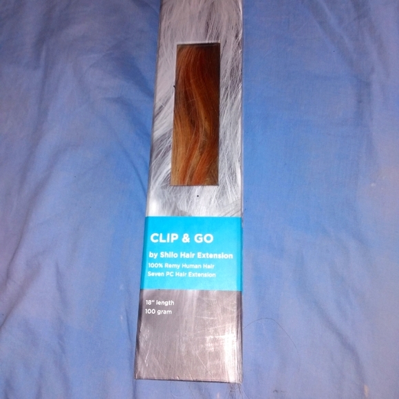 "She" clip & go by Shilo hair extensions %100 Remy human hair 12 piece 18" long - Picture 1 of 8